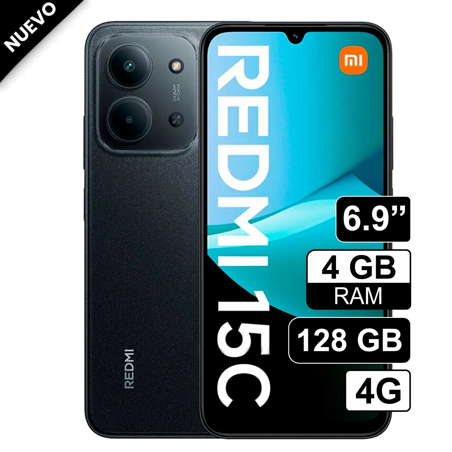 Xiaomi Redmi 15C 128GB 4GB RAM Negro